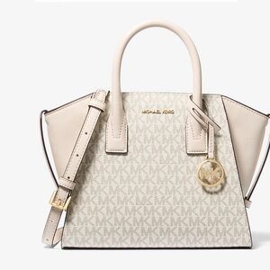 Michael Kors Beige and Gold Satchel NWT